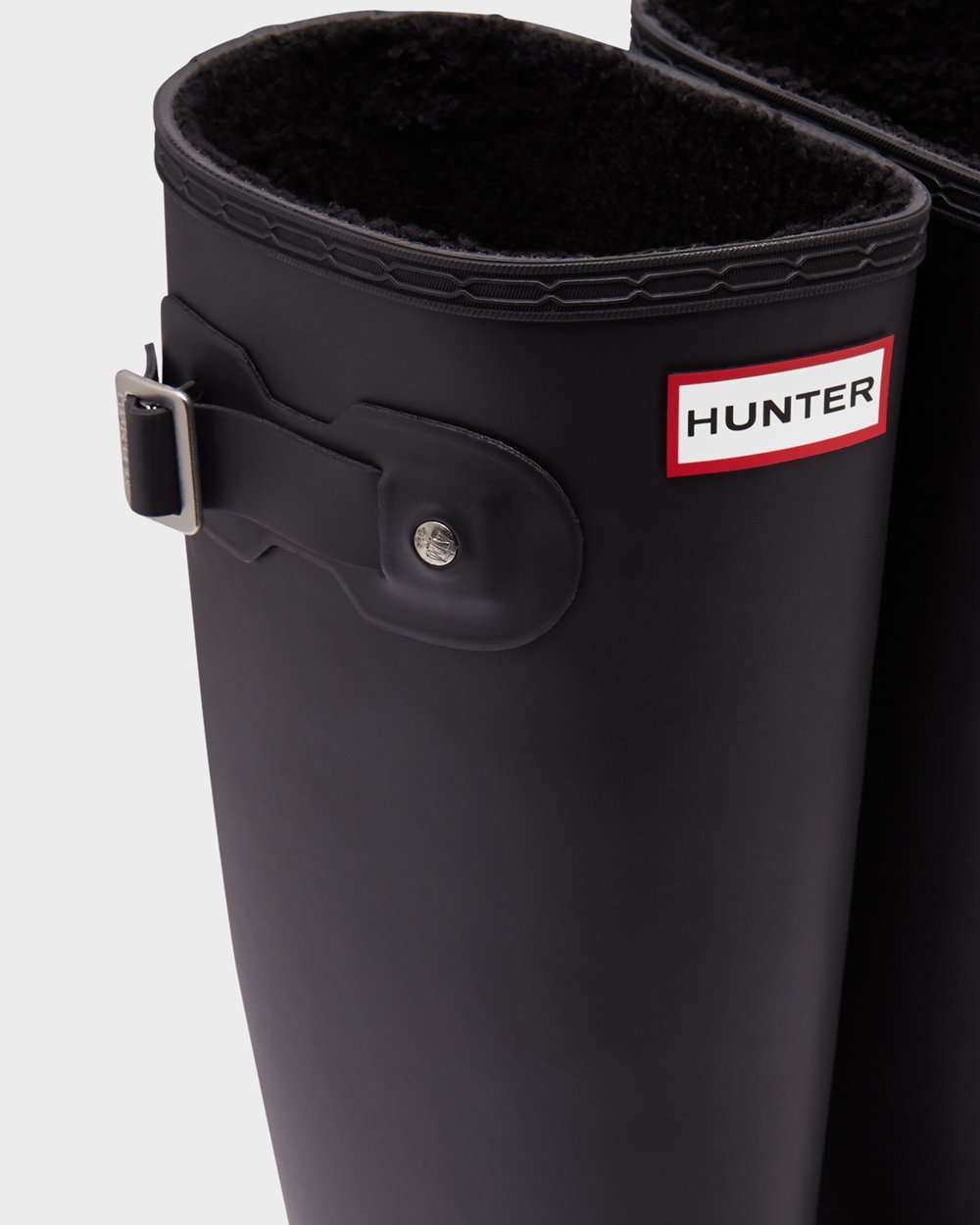 Hunter Høje Gummistøvler Dame Sort | Original Insulated | HZWVI-0256